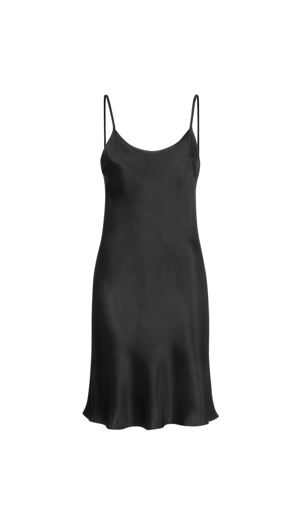 Monique Slip Dress - Black