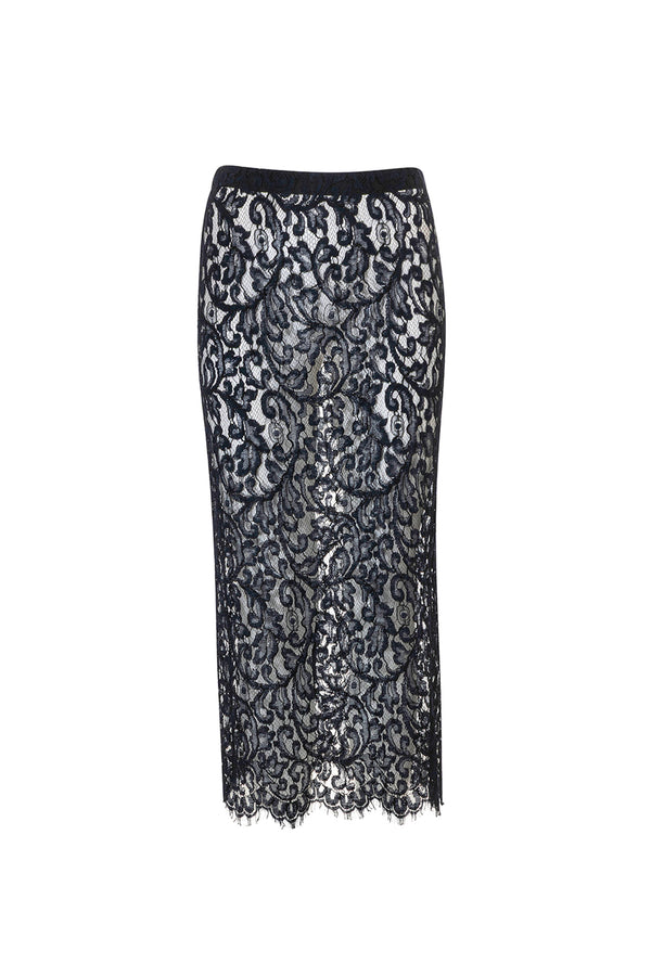 Erin Lace skirt - Deep Blue