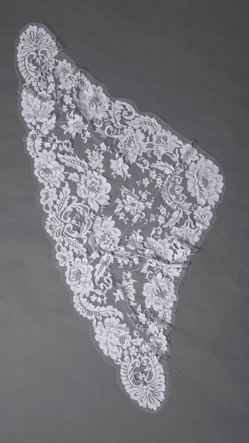 Delicate Lace scarf - Blanc Poème