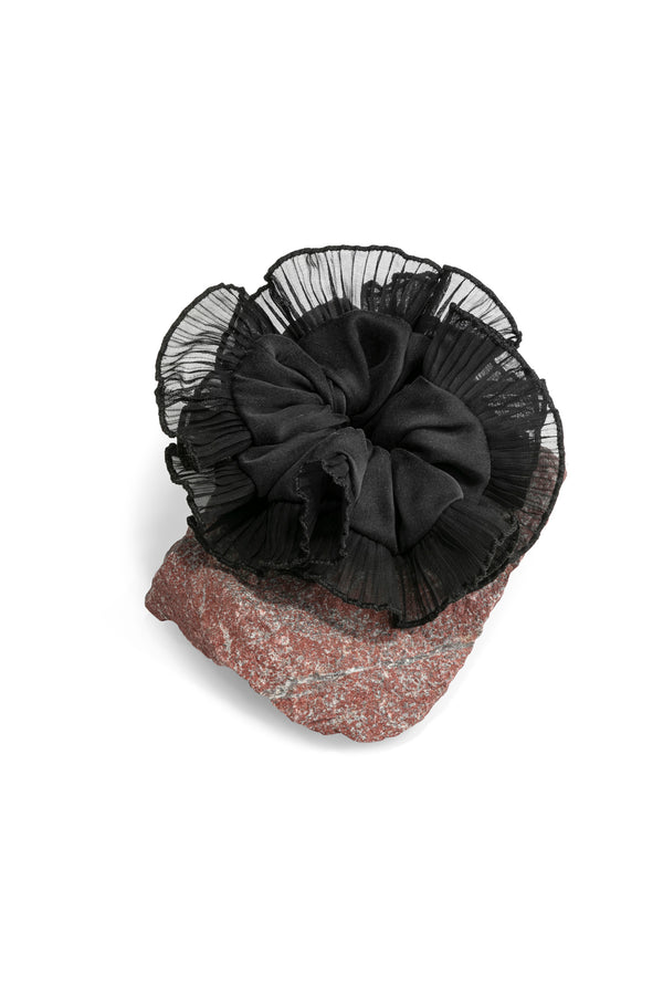 Plisse' Scrunchy - Black