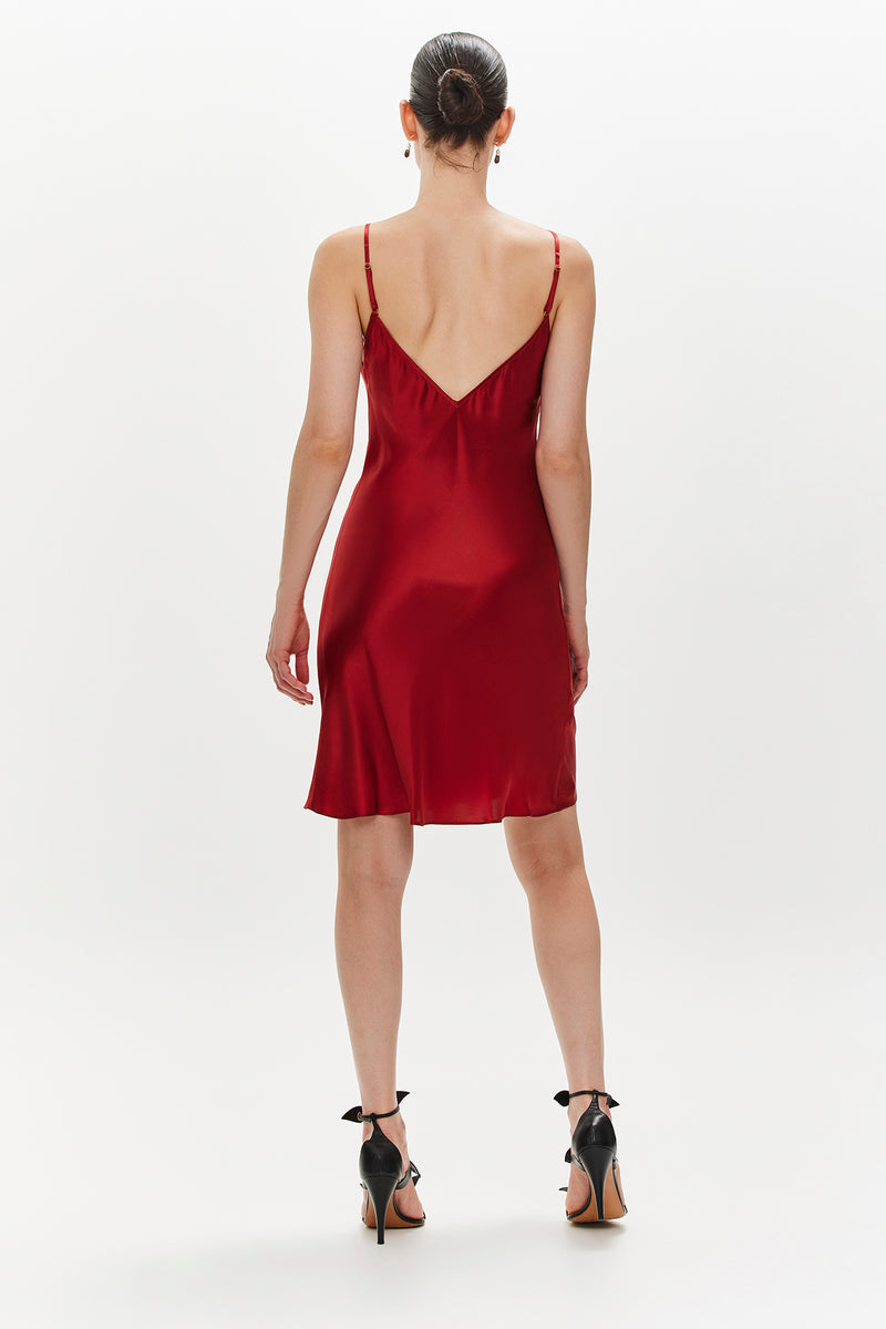 Monique Slip Dress - Terracotta