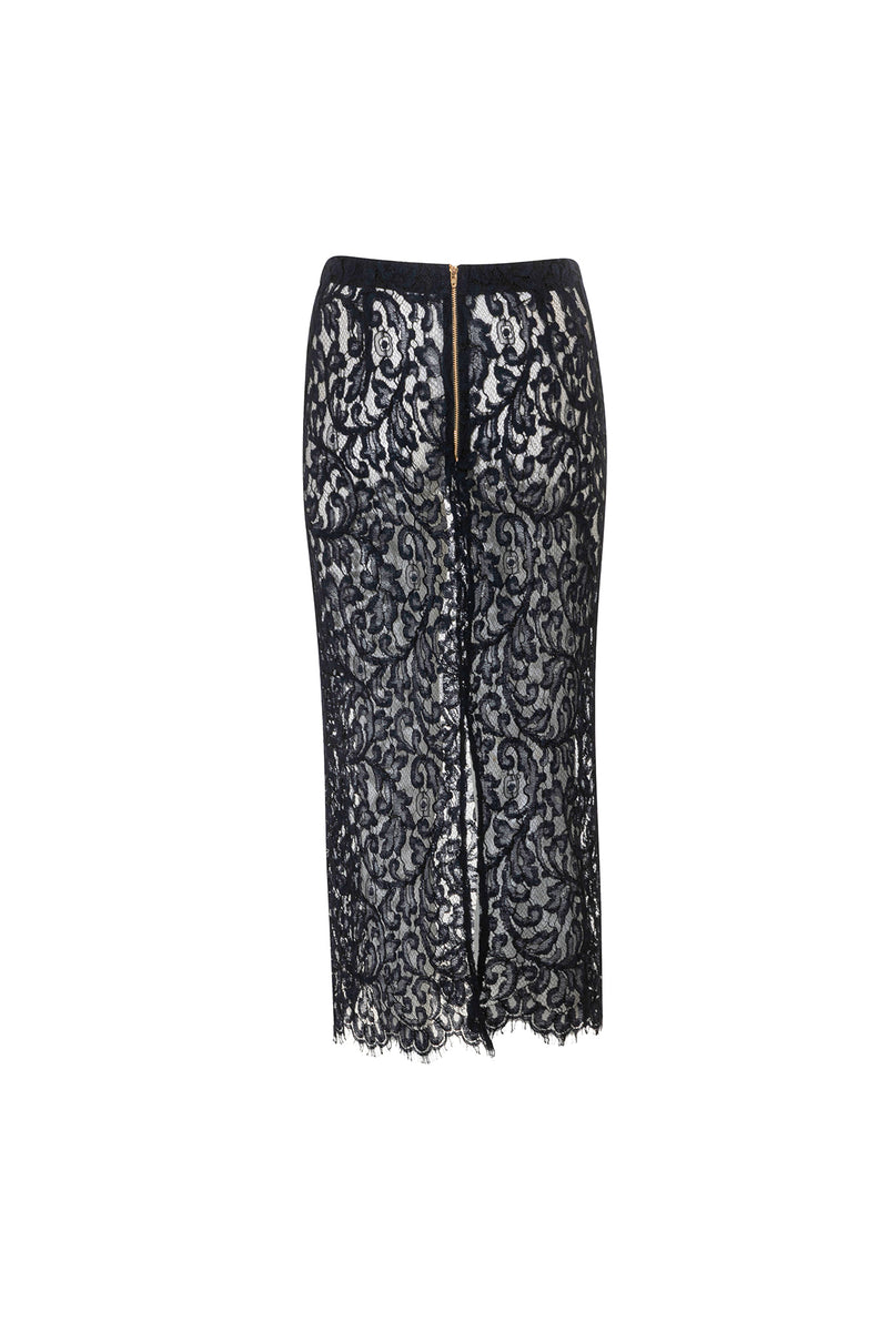 Erin Lace skirt - Deep Blue