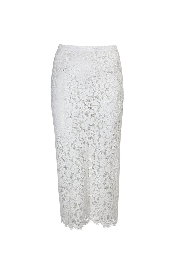 Erin Lace skirt - White