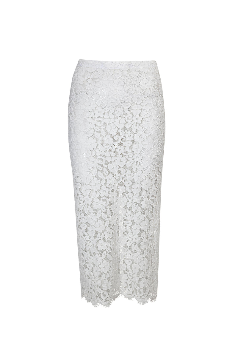 Erin Lace skirt - White