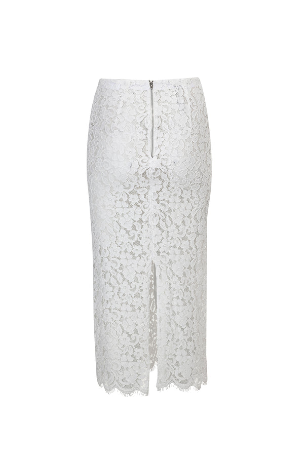 Erin Lace skirt - White