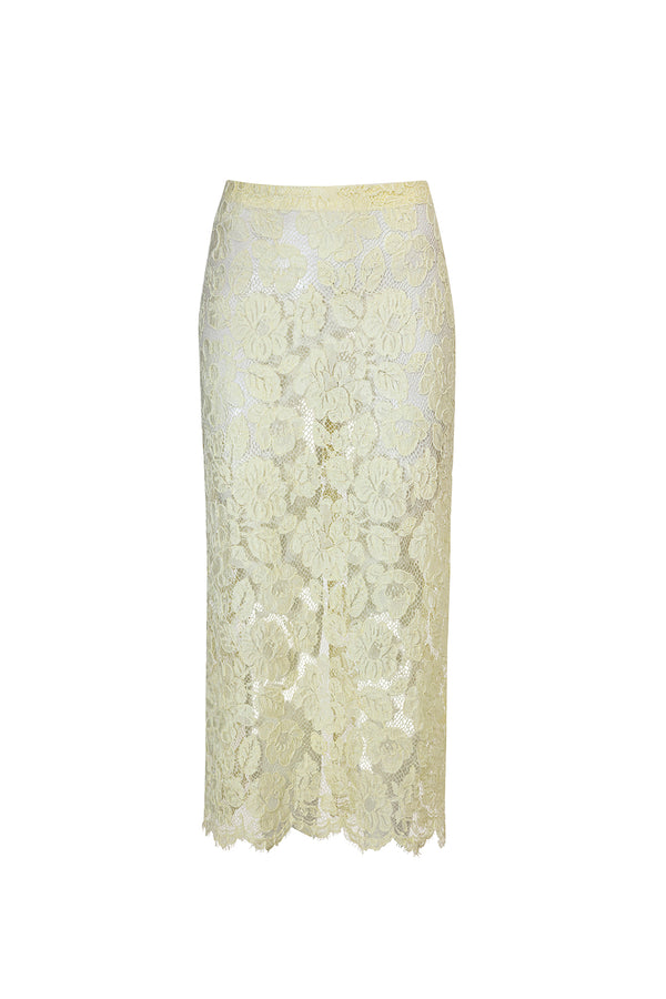 Erin Lace skirt - Yellow