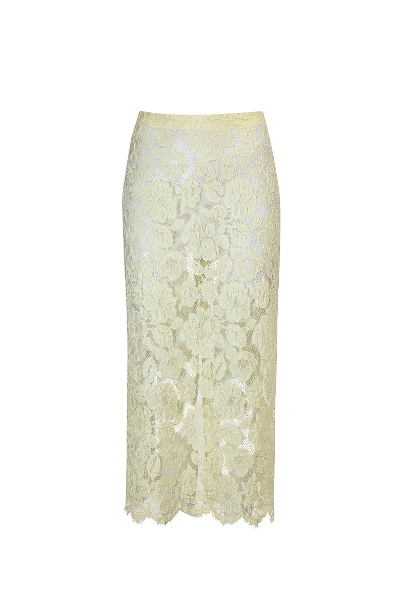 Erin Lace skirt - Yellow