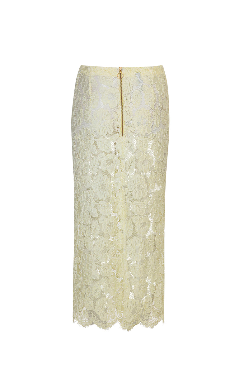Erin Lace skirt - Yellow