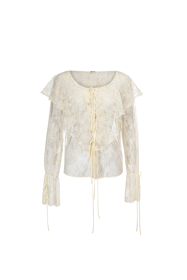 Fleur Lace Blouse - Butter