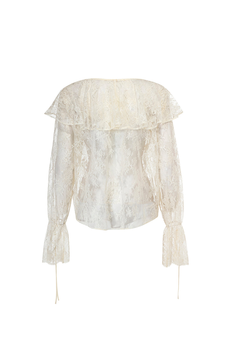 Fleur Lace Blouse - Butter