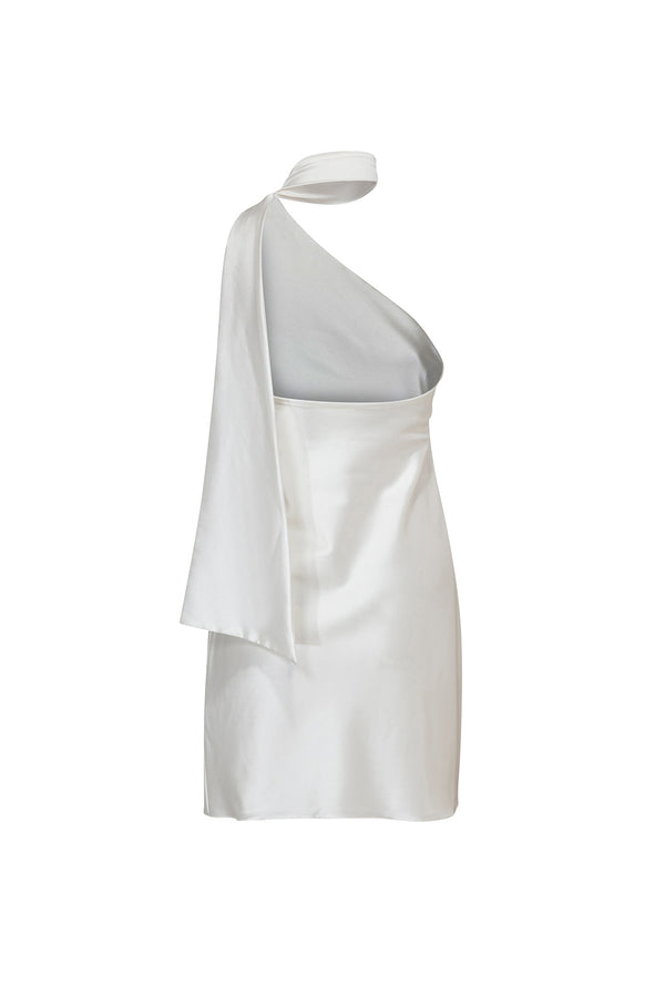 Olive dress - White