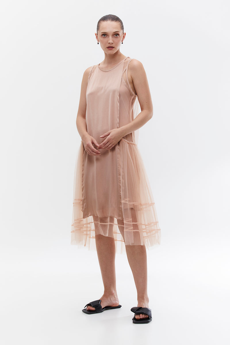 Agnes Tulle dress - Blush color