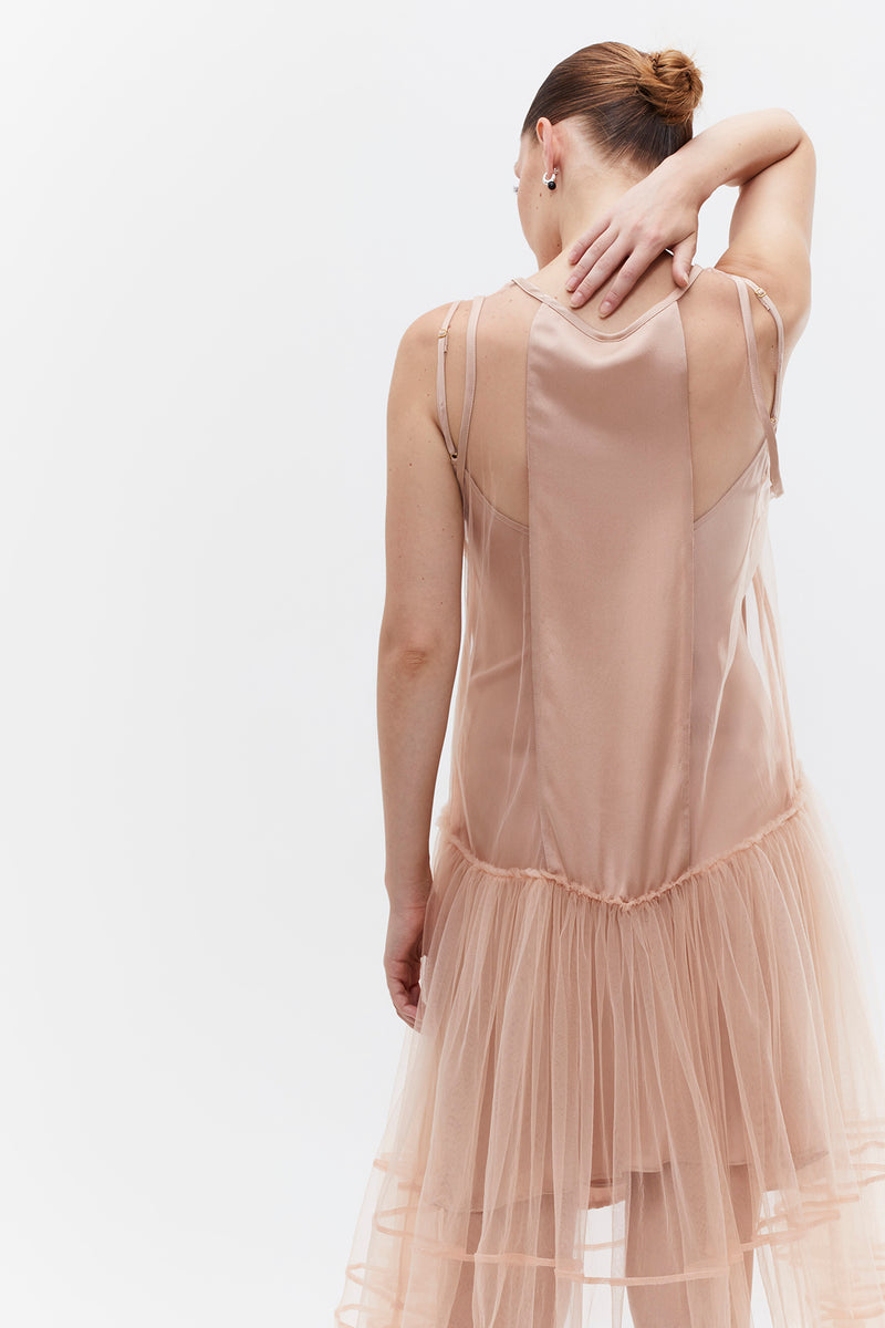 Agnes Tulle dress - Blush color