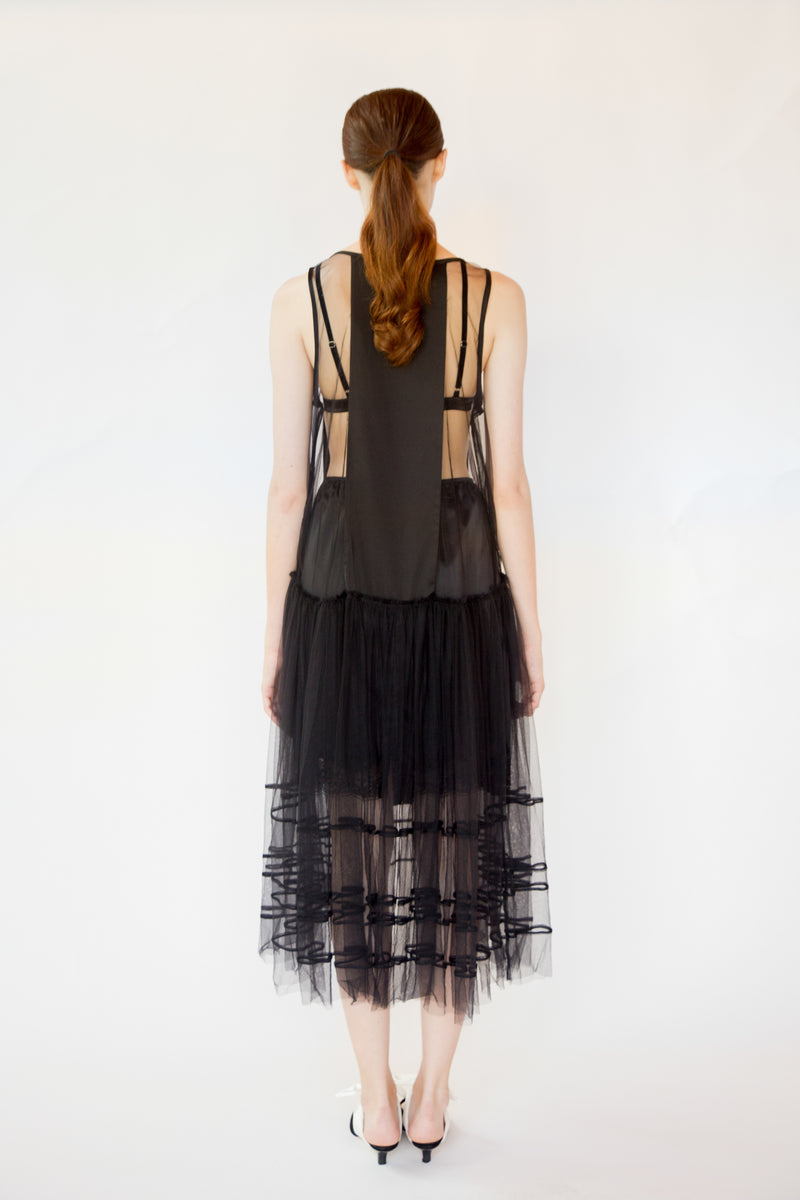 Agnes Tulle dress - Black color