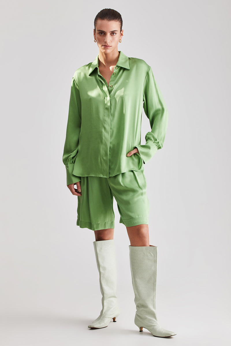 Carol Silk Shirt - Green