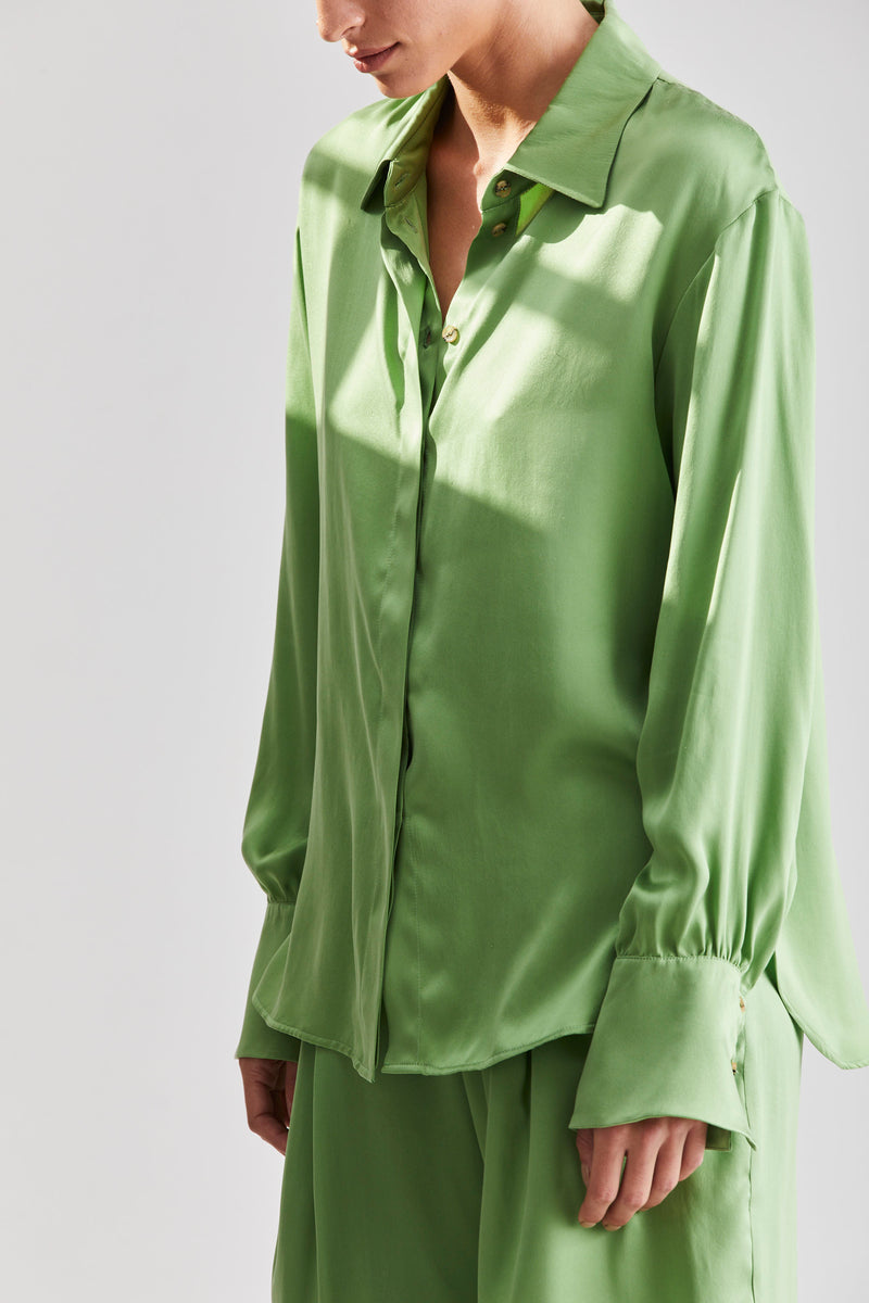 Carol Silk Shirt - Green